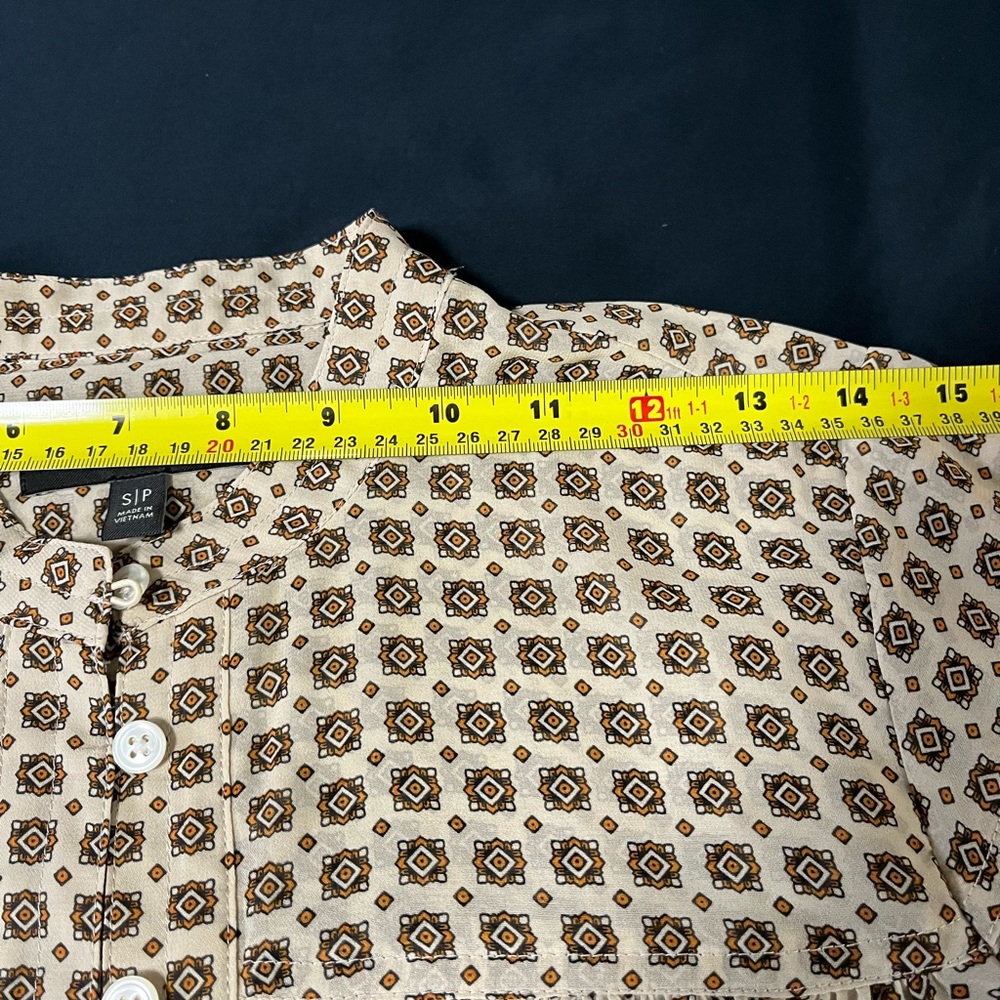 💗Banana Republic SzS Eyelet Medallion Pattern Blouse - Picture 9 of 10